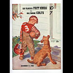 1955 San Francisco 49ers vs Baltimore Colts Pro Football Program