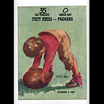 1955 San Francisco 49ers vs Green Bay Packers Pro Football Program