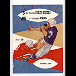 1958 San Francisco 49ers vs Los Angeles Rams Pro Football Program