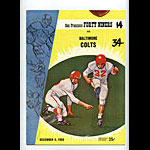 1959 San Francisco 49ers vs Baltimore Colts Pro Football Program