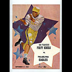 1959 San Francisco 49ers vs Philadelphia Eagles Pro Football Program