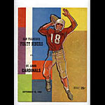 1960 San Francisco 49ers vs St Louis Cardinals Pro Football Program