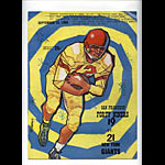 1960 San Francisco 49ers vs New York Giants Pro Football Program