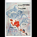 1960 San Francisco 49ers vs Los Angeles Rams Pro Football Program