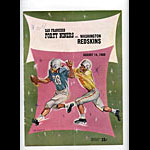 1960 San Francisco 49ers vs Washington Redskins Pro Football Program