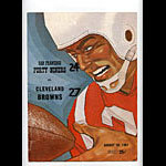 1961 San Francisco 49ers vs Cleveland Browns Pro Football Program