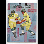 1961 San Francisco 49ers vs Green Bay Packers Pro Football Program