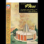 1963 San Francisco 49ers vs Minnesota Vikings Pro Football Program