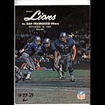 1965 San Francisco 49ers vs Detroit Lions Pro Football Program