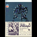 1965 San Francisco 49ers vs Minnesota Vikings Pro Football Program