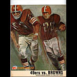 1966 San Francisco 49ers vs Cleveland Browns Pro Football Program
