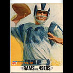 1966 Los Angeles Rams vs San Francisco 49ers Pro Football Program