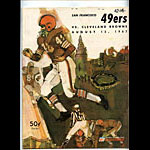 1967 San Francisco 49ers vs Cleveland Browns Pro Football Program
