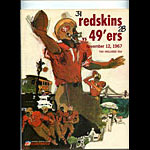 1967 San Francisco 49ers vs Washington Redskins Pro Football Program