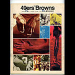 1968 San Francisco 49ers vs Cleveland Browns Pro Football Program