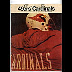 1968 San Francisco 49ers vs St Louis Cardinals Pro Football Program
