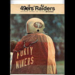 1968 San Francisco 49ers vs Oakland Raiders Pro Football Program