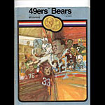 1969 San Francisco 49ers vs Chicago Bears Pro Football Program