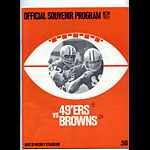 1969 San Francisco 49ers vs Cleveland Browns Pro Football Program