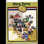 1969 San Francisco 49ers vs Los Angeles Rams Pro Football Program