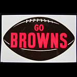 Cleveland Browns RARE Original 1964 Window Decal NFL Champions Jim Brown vintage Decal