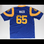 Tom Mack Los Angeles Rams Autographed Football Jersey
