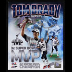 Tom Brady Tri-Star Authentication  Autographed Football Photo