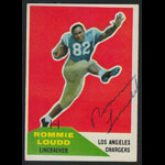 Rommie Loudd 1960 Fleer #90 Autographed Football Card