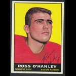 Ross O'Hanley 1961 Topps #178 Autographed Football Card
