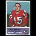 Babe Parilli 1962 Fleer #4 Autographed Football Card
