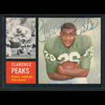 Clarence Peaks 1962 Topps #118 Autographed Football Card