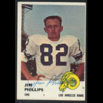 Jim Phillips 1961 Fleer #102 Autographed Football Card