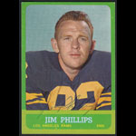Jim Phillips 1963 Topps #41 Autographed Football Card