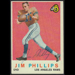 Jim Phillips 1959 Topps #142 Autographed Football Card