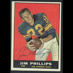 Jim Phillips 1961 Topps #51 Autographed Football Card