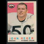 John Reger 1959 Topps #124 Autographed Football Card