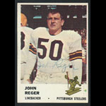John Reger 1961 Fleer #123 Autographed Football Card