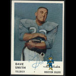 Dave Smith 1961 Fleer #170 Autographed Football Card