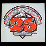 San Francisco Giants 25th Anniversary Window Transfer  Decal