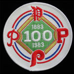 Philadelphia Phillies 1883 - 1983 Centennial Baseball Patch