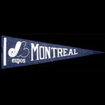 Montreal Expos 1969 1st year no MLB logo Pennant