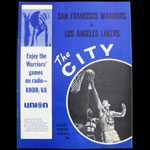 1968 Warriors vs Lakers The City Official Warriors Quarterly NBA Basketball Program