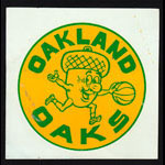 Oakland Oaks Basketball Decal