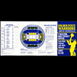 Golden State Warriors 1980/81 Pocke NBA Oakland Basketball Pocket Schedule