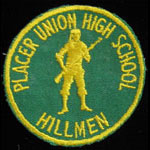 Placer Union High School California Hillmen Patch