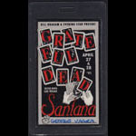 Grateful Dead Santana Las Vegas 1991 Crew Pass Laminate