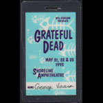 Grateful Dead May 1993 Shoreline Crew Pass Laminate