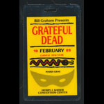 Grateful Dead Mardi Gras 1989 Chinese New Year BGP Staff Laminate