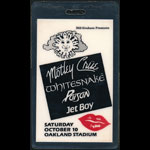 Day on the Green - Motley Crue - Whitesnake - Poison BGP Staff Laminate