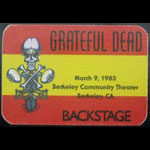 Rick Griffin Grateful Dead 3/9/1985 Berkeley CA Backstage Pass